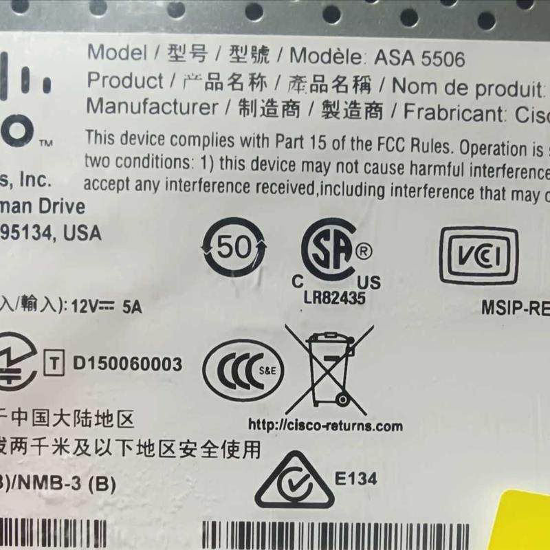 议价ASA5506-X 防火墙 库存全新无原包装