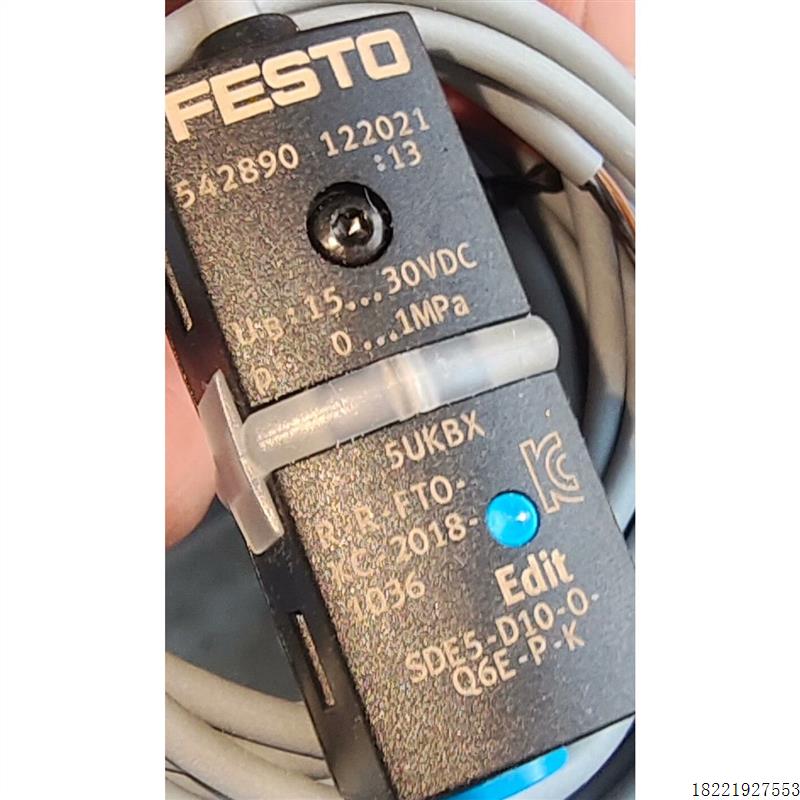 议价FESTO全新压力传感器SDE5-D10-O-Q6E-P-K 542890全新原装