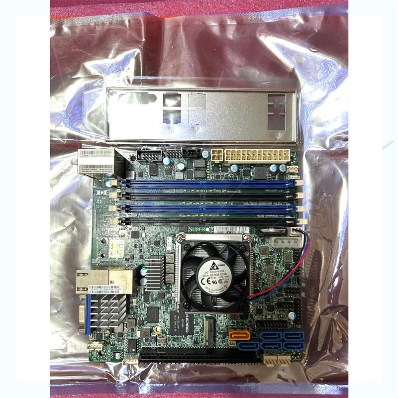 议价拆机9成新超微X10SDV-4C-TLN2F服务器ITX主板