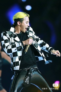 权志龙14S风格男款经典黑白棋盘格子小羊皮衣SLP神级单品GD同款