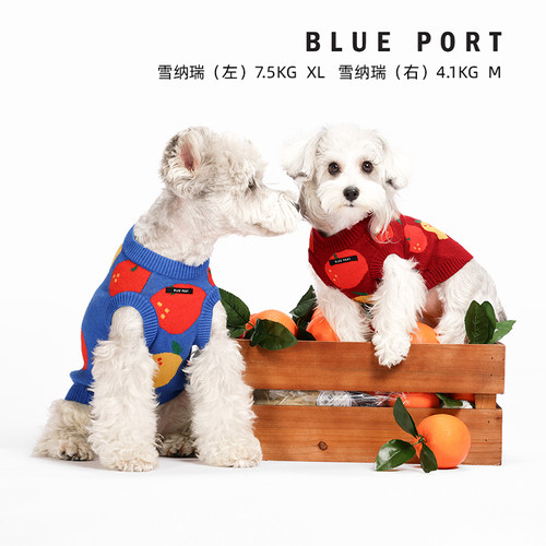 blueport宠物保暖毛衣中小型犬猫