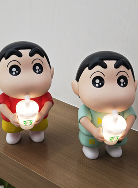 【蜡笔小新摆件】发光小夜灯