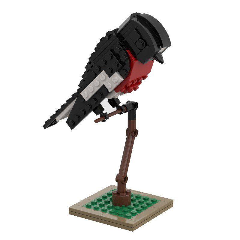 动物套装知更鸟小拼礼物MOC插乐高 颗粒 模型猩红益智兼容创意,玩具/童车/益智/积木/模型,磁力片/磁性棒/磁性积木,淘宝优惠券,粉丝福利购,淘宝优惠卷