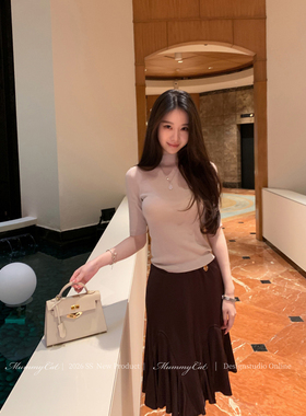 Mummy Cat下蛋喵【珠光宝气】26新品100人丝精致职场包臀鱼尾半裙