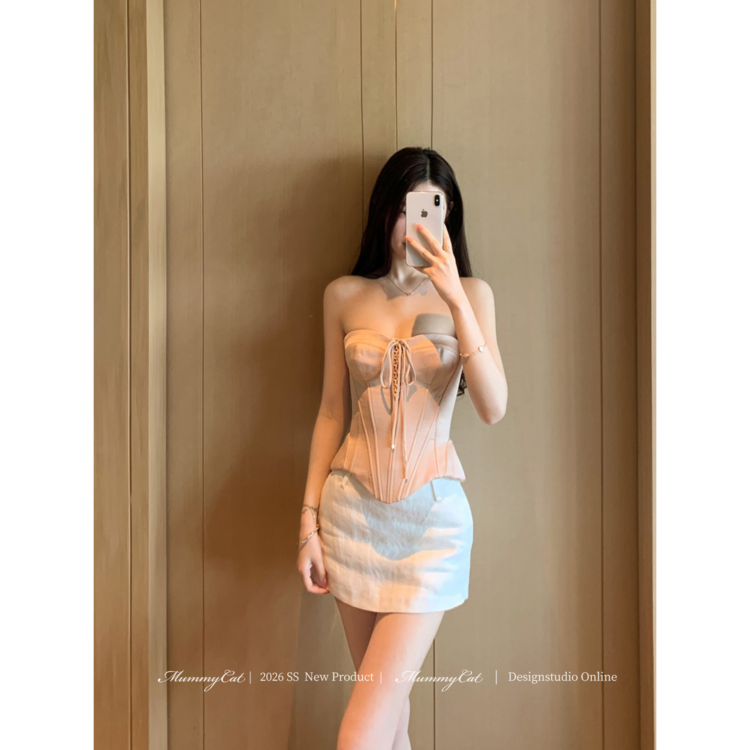 MummyCat下蛋喵【诺兰庄园】26新品37羊毛束身鱼骨绑带抹胸胸衣
