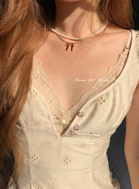 Mummy Cat下蛋喵 【蕾丝印章】纯欲内搭性感百搭蕾丝吊带抹胸胸衣