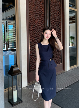 MummyCat下蛋喵【通勤女王】26新品高级职场气质面试正装无袖套装