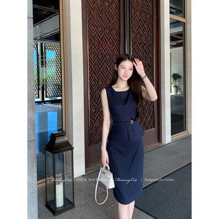 MummyCat下蛋喵【通勤女王】26新品高级职场气质面试正装无袖套装