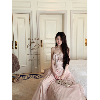 法式纯欲醋酸蕾丝鱼骨抹胸胸衣