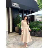 MummyCat下蛋喵 短外套A字大摆伞裙半裙套装 高智千金 优雅西装