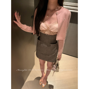 30羊毛秋冬高腰包臀百搭半身裙 办公室少女 Mummy Cat下蛋喵