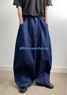Muro A/W22 男女同款 小众日常 时髦宽大气球原色牛牛仔裤