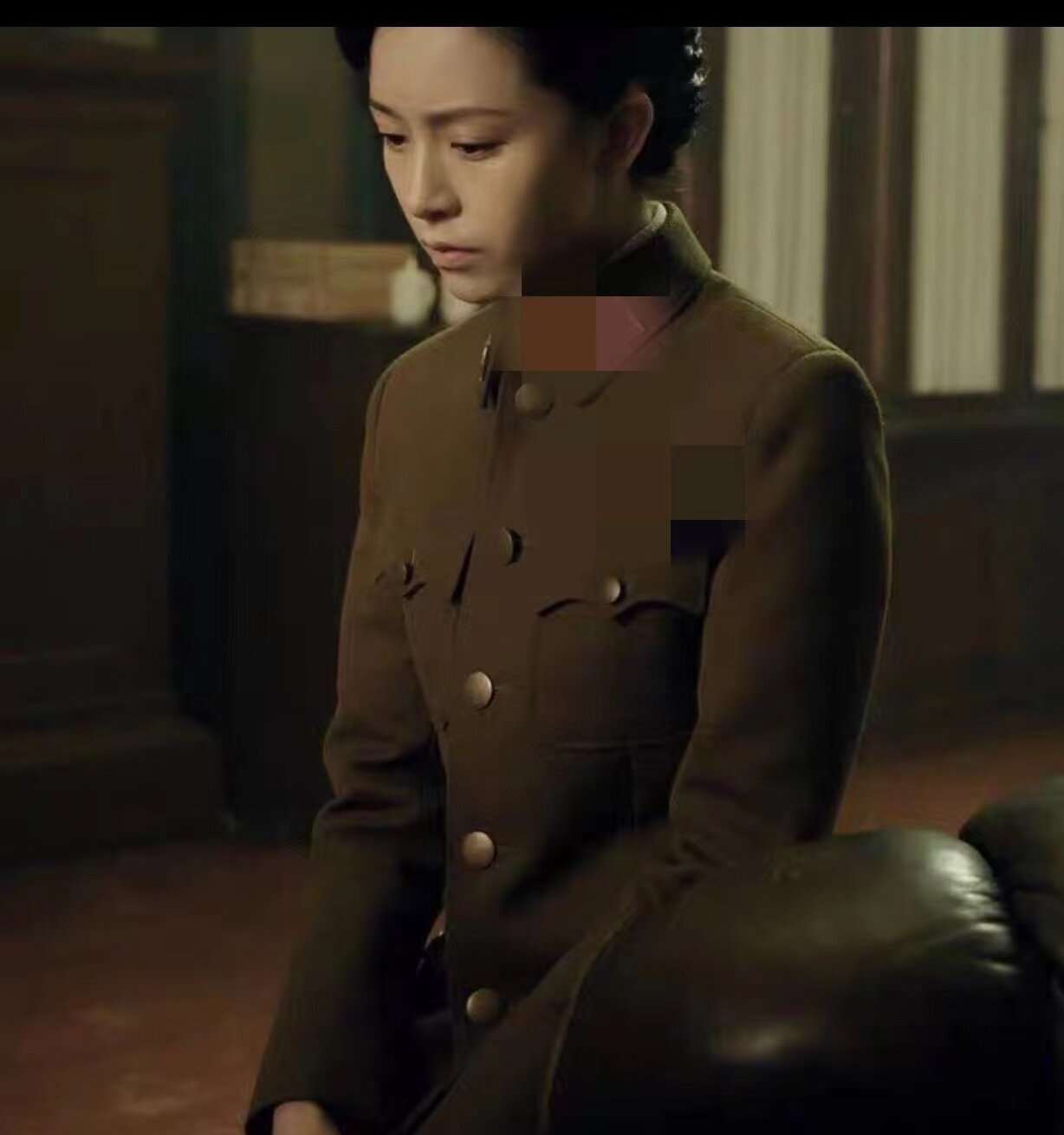 立领女款表演服军官特务服装潜伏剧组国军表演服舞台剧组衣服