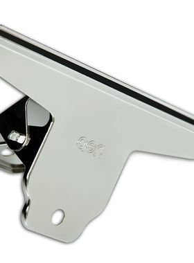 得力9531 145mm大号山形铁票夹 金属夹子 不锈钢夹财务票据夹固定