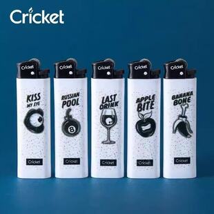 Cricket草蜢官方原装进口打火机新款砂轮赛博朋克明火系列一次性