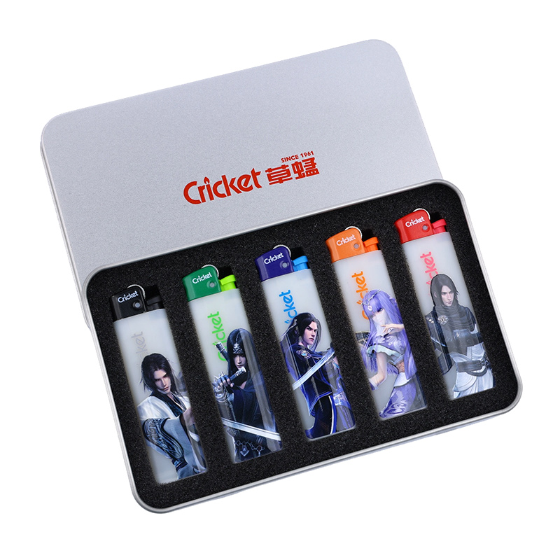cricket草蜢一次性砂轮滑轮打火机明火防爆秦时明月定制订做印字