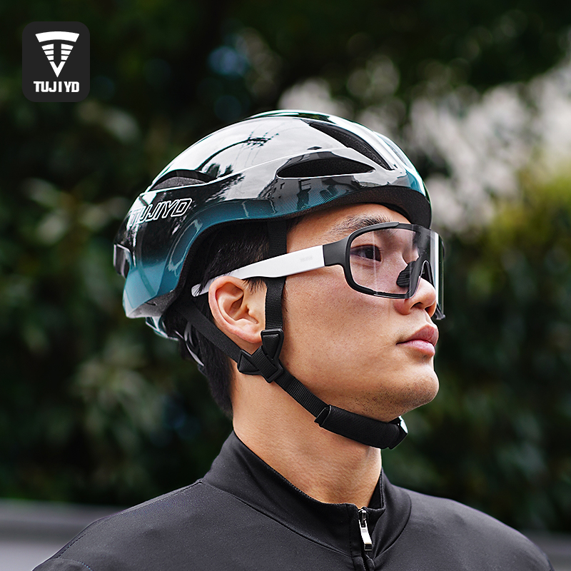 TUJIYD自行车头盔一体成型公路车山地车骑行头盔安全帽男女装备