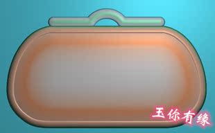 平安锁 长命富贵锁 如意锁 精雕图 浮雕玉雕灰度图 电脑雕刻 JDP