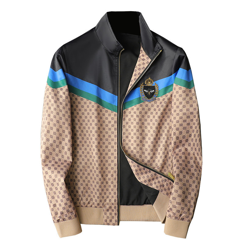新款夹克欧洲站品质2024年春秋夹克D208-JK83002P175,男装夹克,电商D208