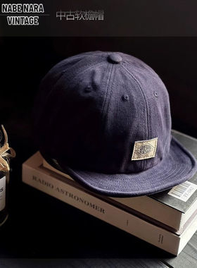 正品日系nabe nara贴布软檐帽复古短檐鸭舌帽男女休闲潮流棒球帽