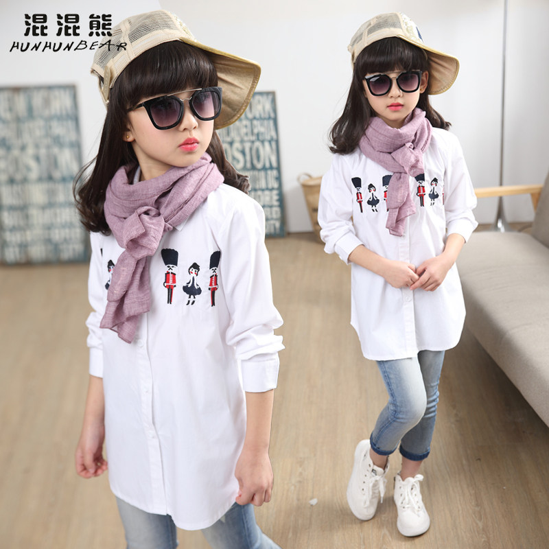 Chemise fille HUNHUNBEAR à manche longue - Ref 2084858 Image 3