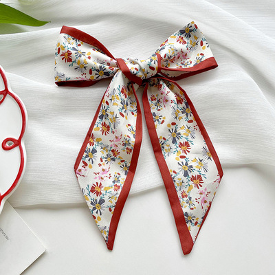 韩版长条丝巾腰带配牛仔裤女士裙子绑带装饰法式飘带发绳发带发饰