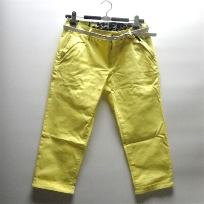 中腰简约千细女装五分裤薄款女士