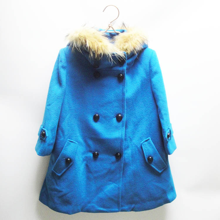 千细羊毛毛呢常规韩版毛领大衣