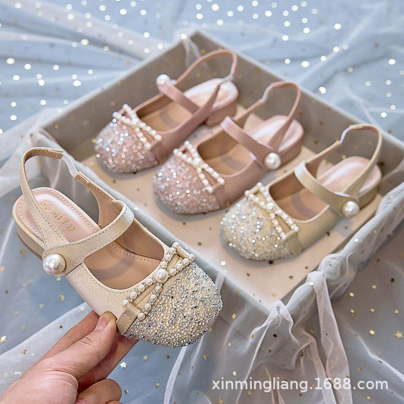 2026新款女童高跟公主鞋春秋儿童皮鞋配礼服小女孩玛丽珍时尚凉鞋图片