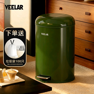 新款 客房美容院高颜值 大容量垃圾桶商用餐饮办公室酒店专用脚踏式