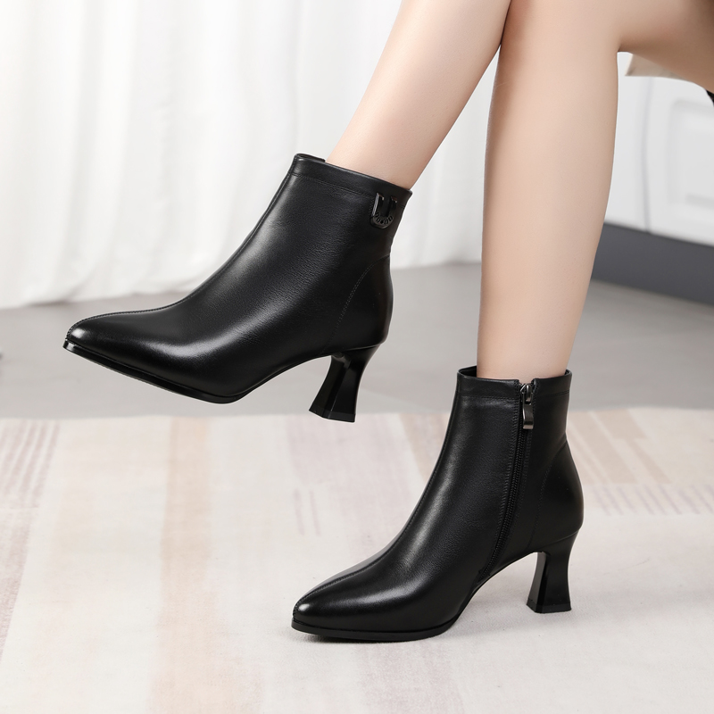 时尚通勤高跟女靴气质短靴