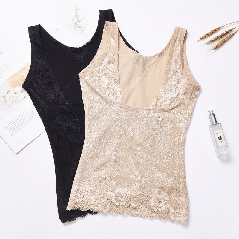 婷美婼雅塑身背心收腹上衣产后束腰美体无痕塑形收大肚子紧身内衣