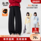 左西女童加绒裤 儿童中大童一体绒自发热长裤 子秋冬款 保暖2025新款