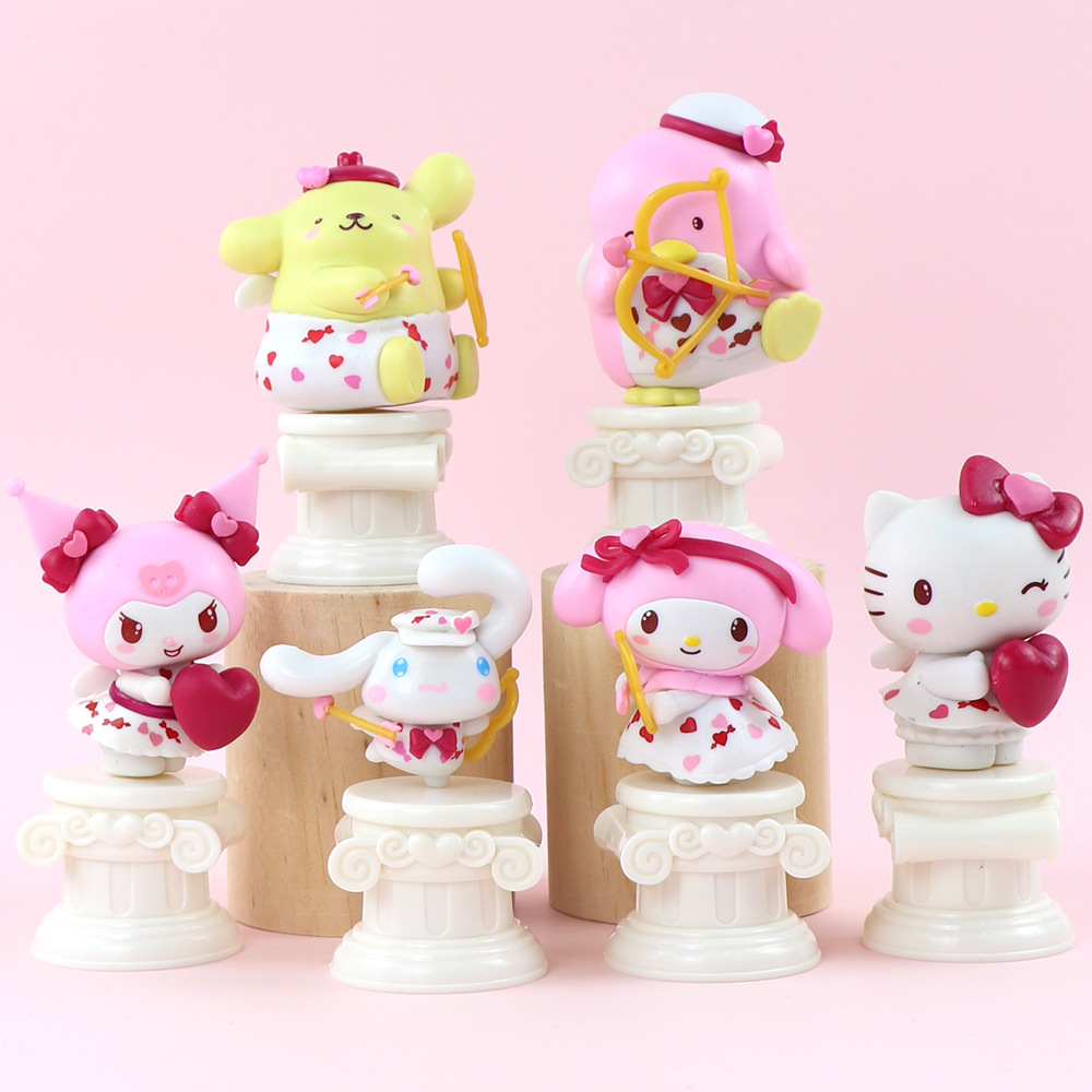 三丽手办爱心丘比特系列手办盲盒库洛米公仔女生礼物桌面摆件