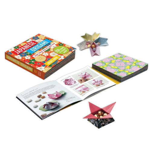 Japanese Origami: Paper block plus 64-page book 折纸书 英文