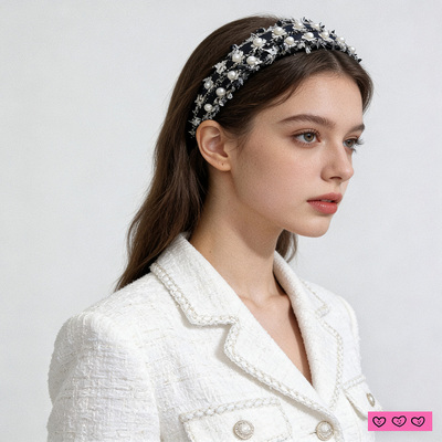 原创2026新款小香高级感珍珠发箍