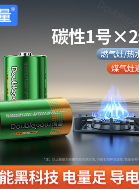 燃气灶1号家用电池倍量一碳性热水器大号1.5V专用D型R20P煤气灶炉