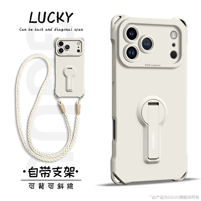 自带多功能支架！可斜挎挂绳壳图片