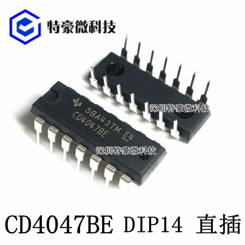 全新进口 CD4047 CD4047BE 直插 DIP14 逻辑-多频振荡器 集成芯片