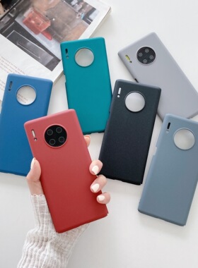 细岩磨砂简约纯色手机壳适用华为pura80p70p60magic87nova1413mate706050荣耀X70GTpower全包防摔超薄保护套