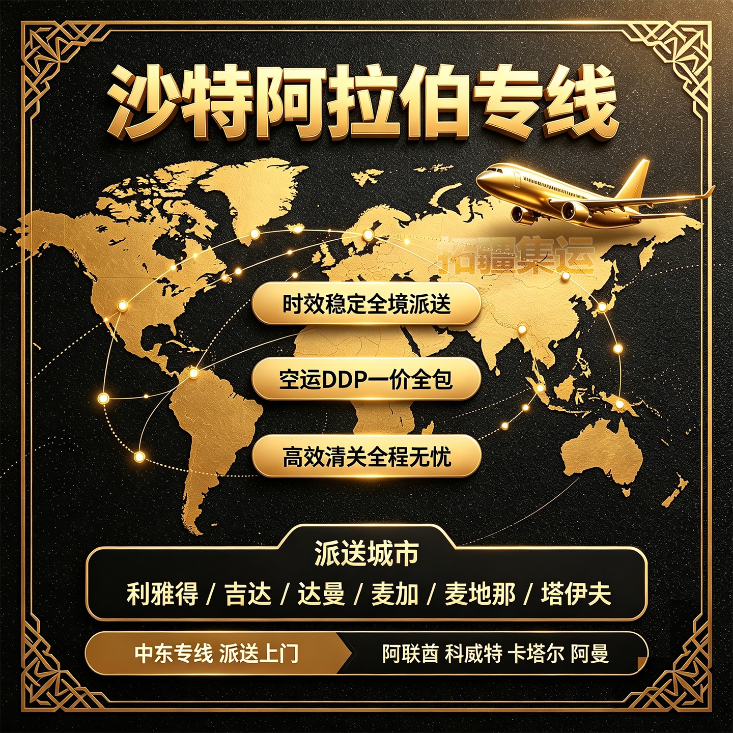 沙特中东空海专线阿联酋快递阿曼