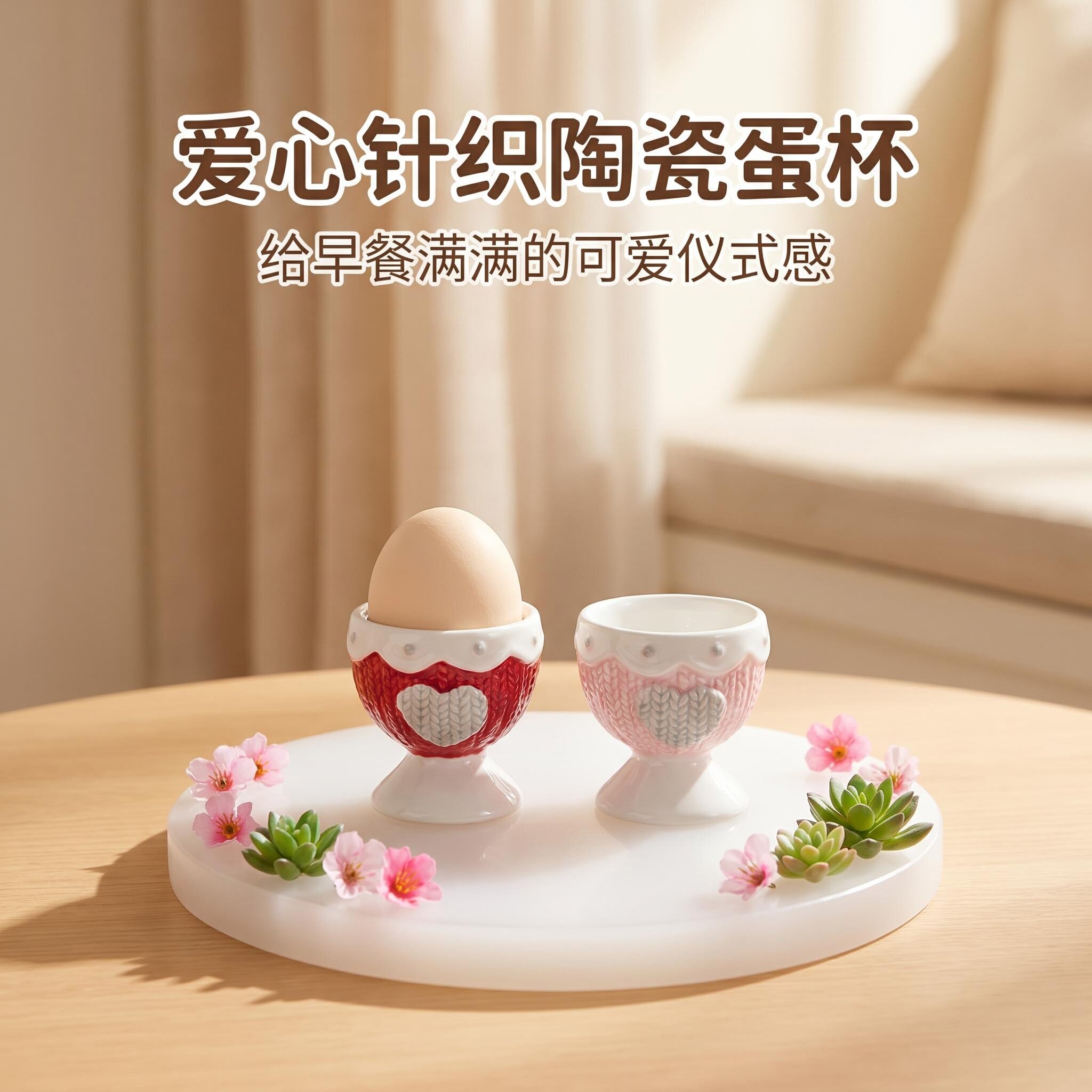 陶瓷蛋杯可爱式感鸡蛋杯餐具