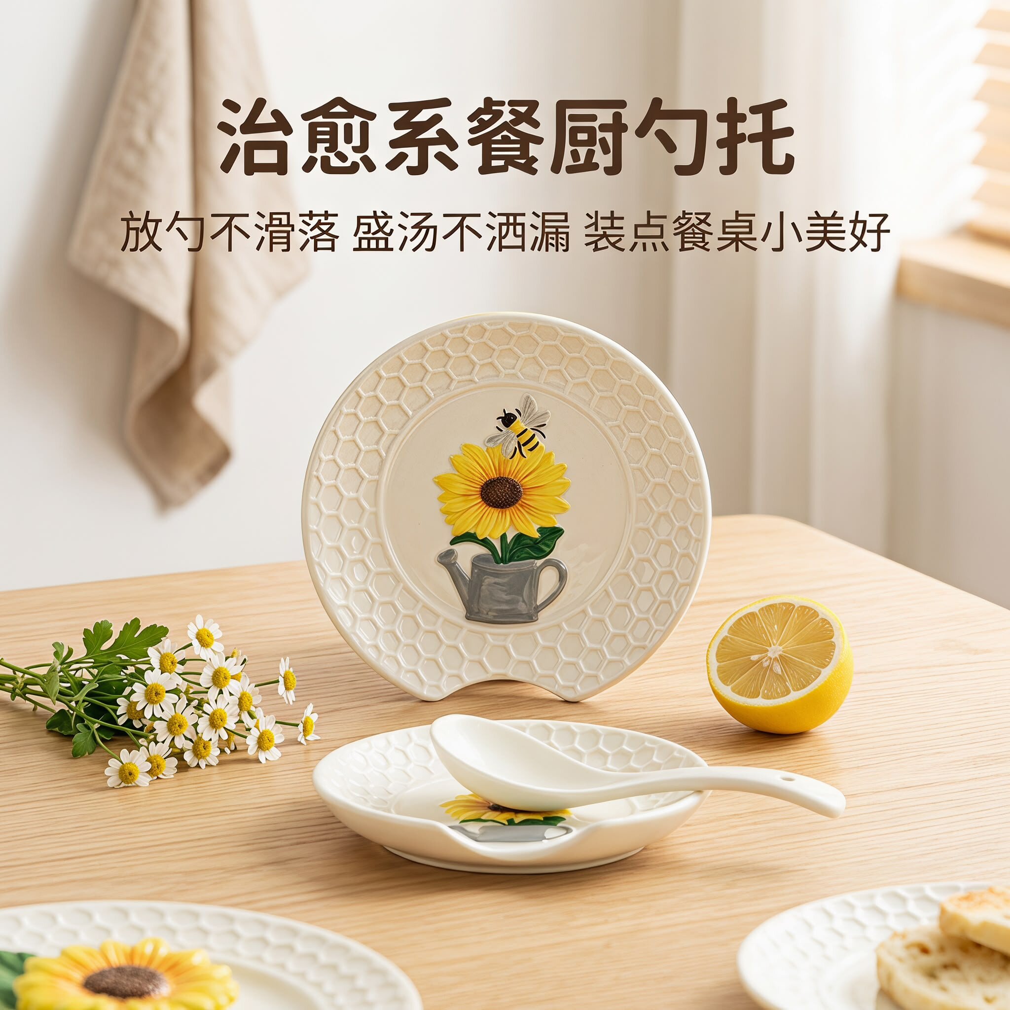 陶瓷BonWill浮雕釉下彩春季花园