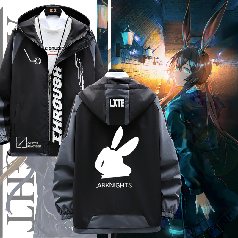 明日游戏联名阿米兔周边潮流休闲加棉男上衣服宽松外套秋冬方舟jl