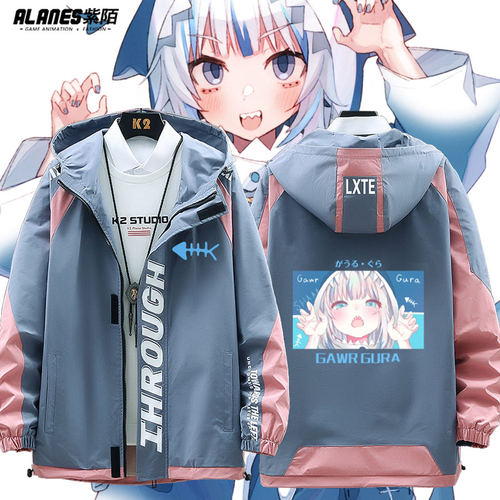 鲨鱼娘噶呜古拉VTUBER外套