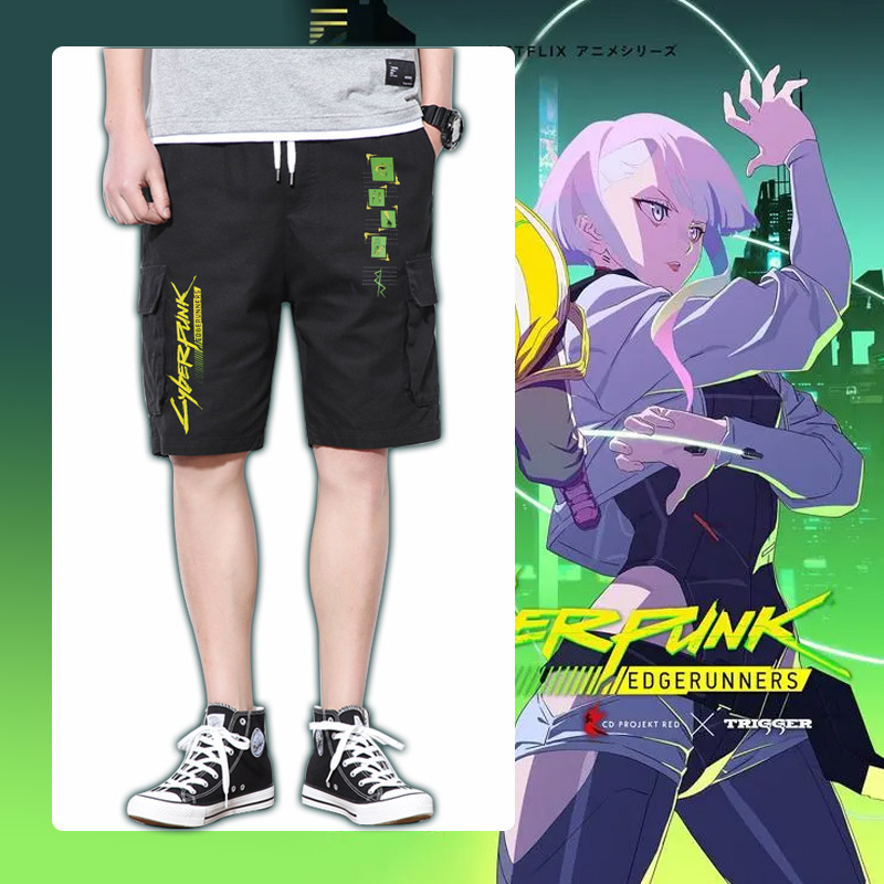 赛博朋克边缘行者2077工装短裤