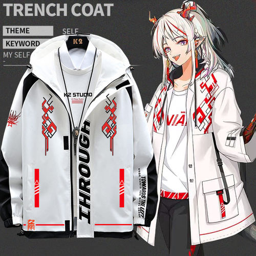 明日游戏人物方舟二次元周边衣服联名干员年春秋连帽夹克男外套jl