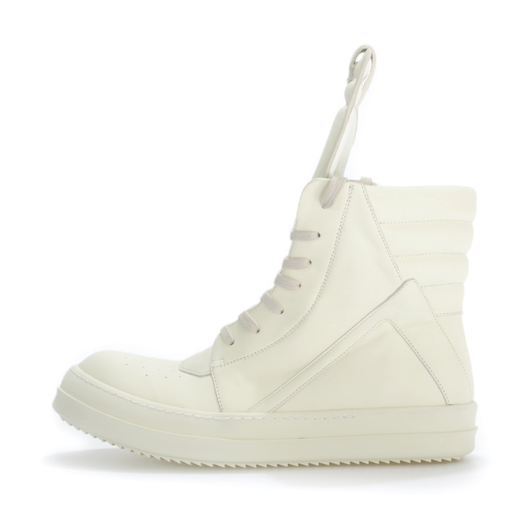 thumbnail for ROK produces the main line of owens king high-top men's shoes, classic black and white inverted triangle dark rick shoes, and casual shoes