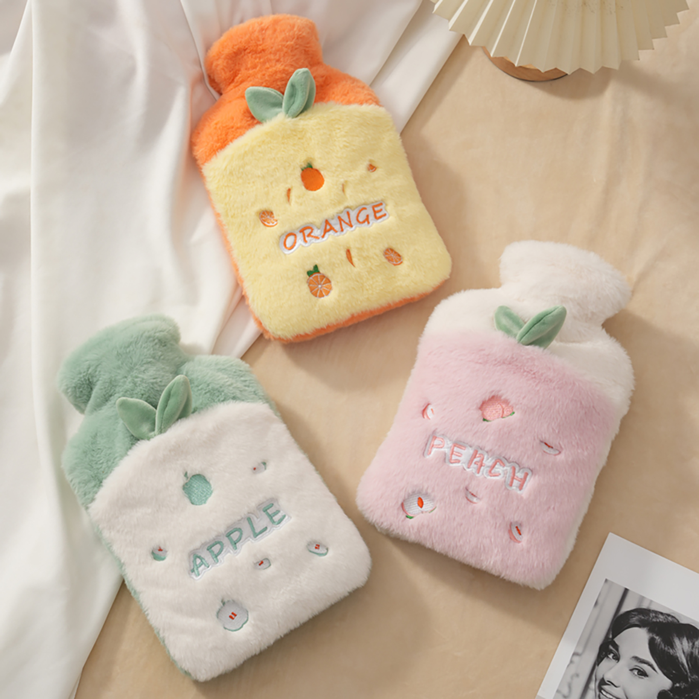 乐雪儿注水热水袋暖手宝敷肚装注水暖水袋大小号便携