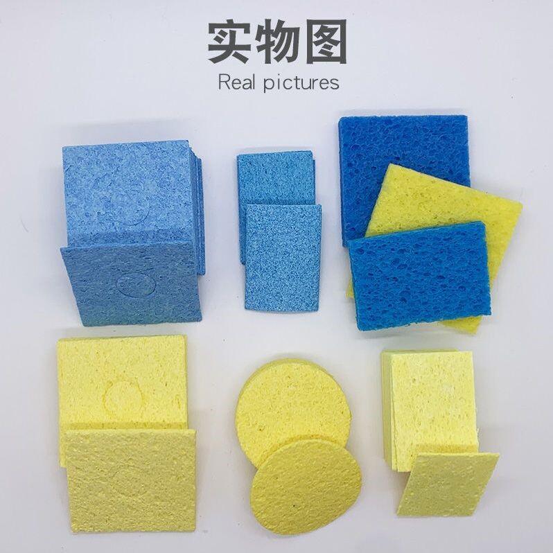 优质耐高温海绵加厚压缩型焊接除锡片洗电烙铁头清洁海棉垫恒温烙